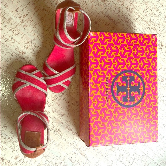 Tory Burch - Adonis Espadrille Wedges - Picture 1 of 4